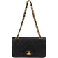 Chanel Quilted Lambskin Small 24K Gold Double Flap Shoulder Bag