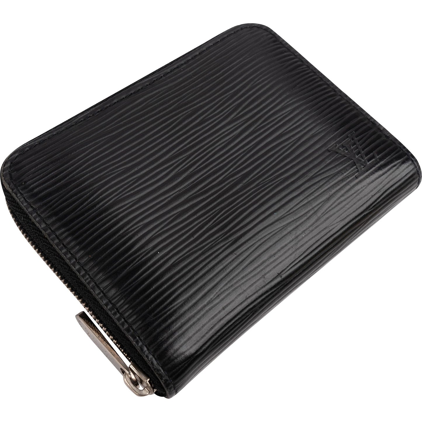 Louis Vuitton Noir Epi Leather Zippy Coin Purse Wallet