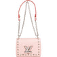 Louis Vuitton Rose Ballerine Epi Leather Studdy Perfo Twist PM Crossbody Bag