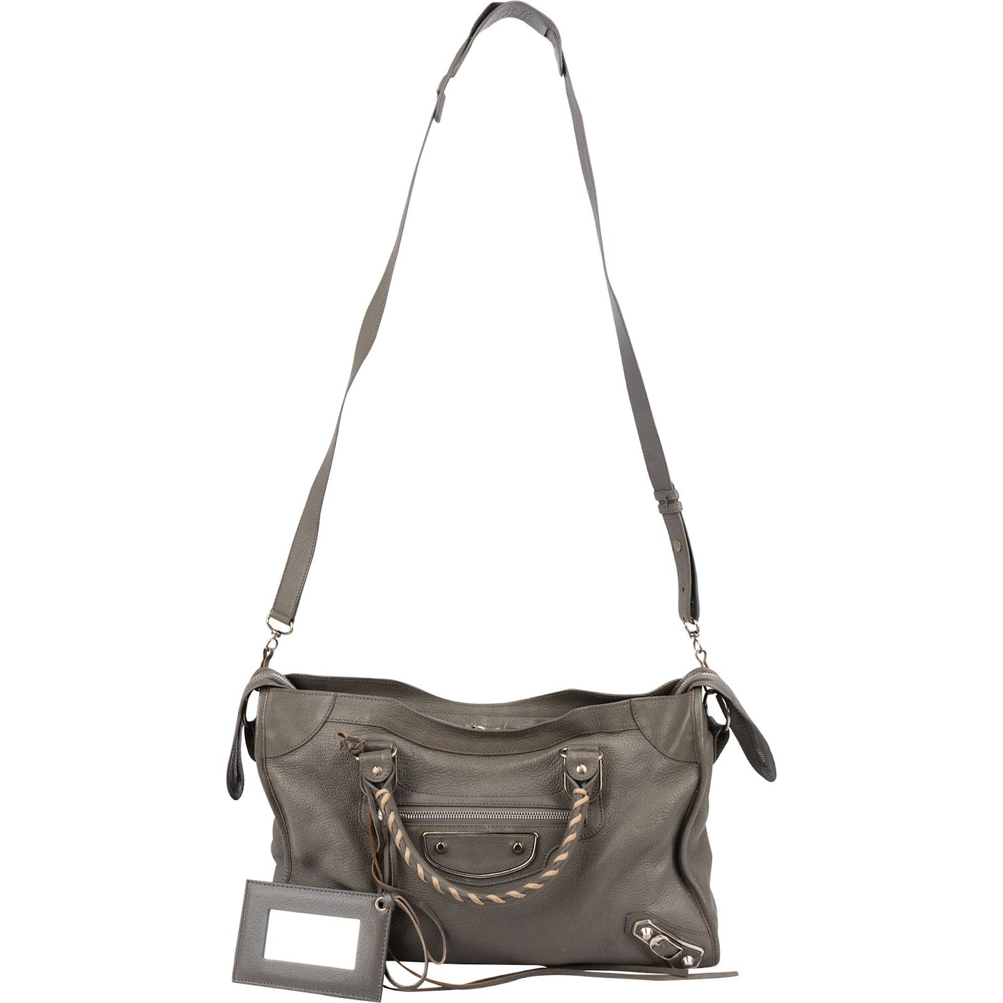 Balenciaga Grey Leather City Handbag