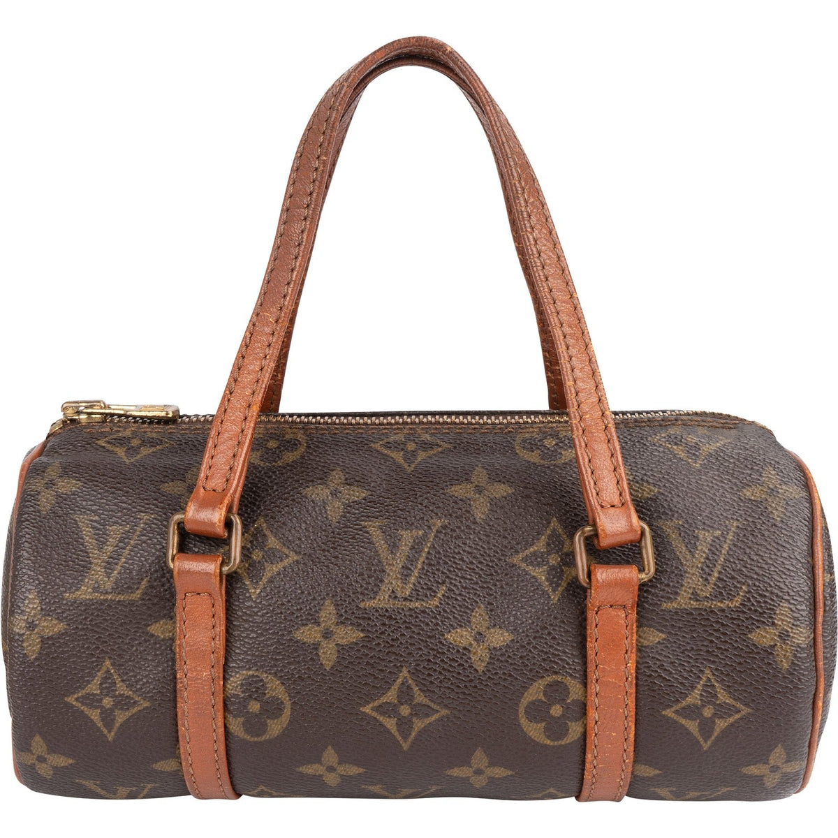 Louis Vuitton Monogram Canvas Limited Papillon 20 aus Canvas und Vachetta-Leder – Vorderansicht