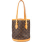 Louis Vuitton Monogram Canvas Bucket PM Shoulder Bag