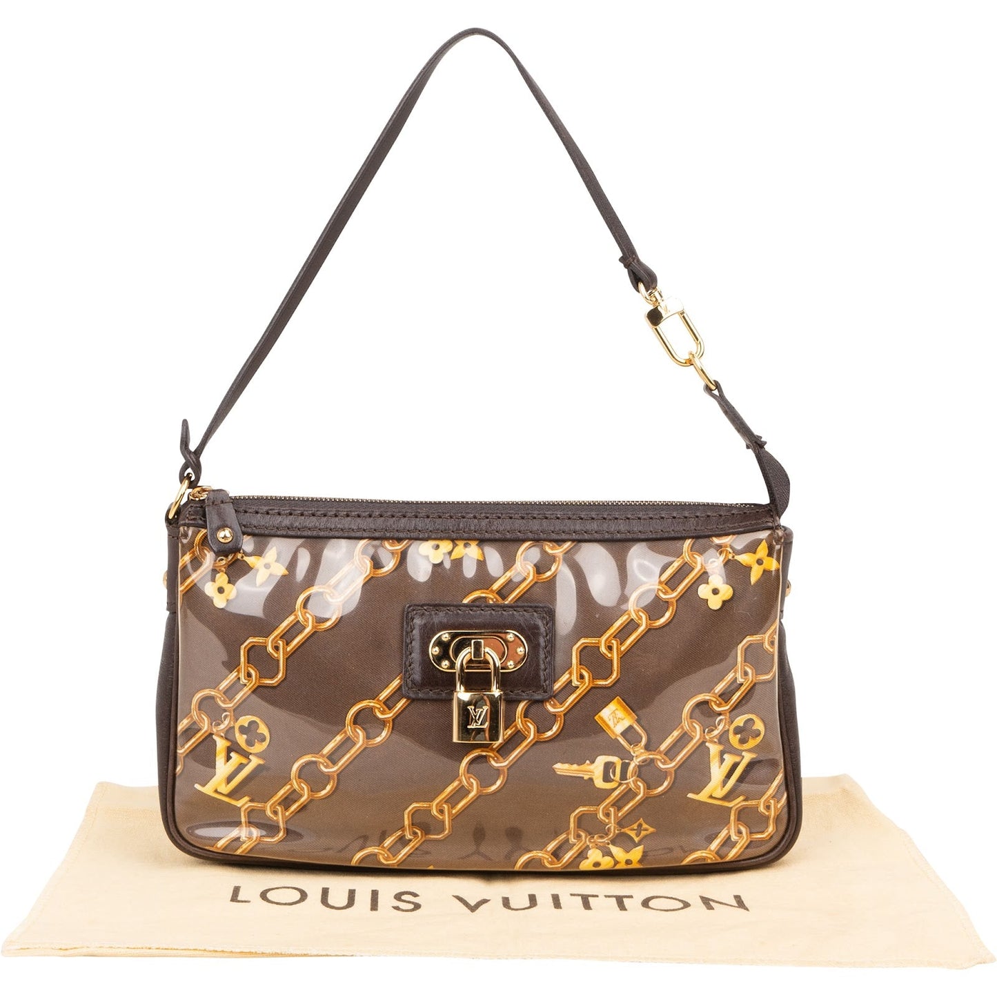 Louis Vuitton Limited Edition Charms Monogram Pochette Accessoires Handbag