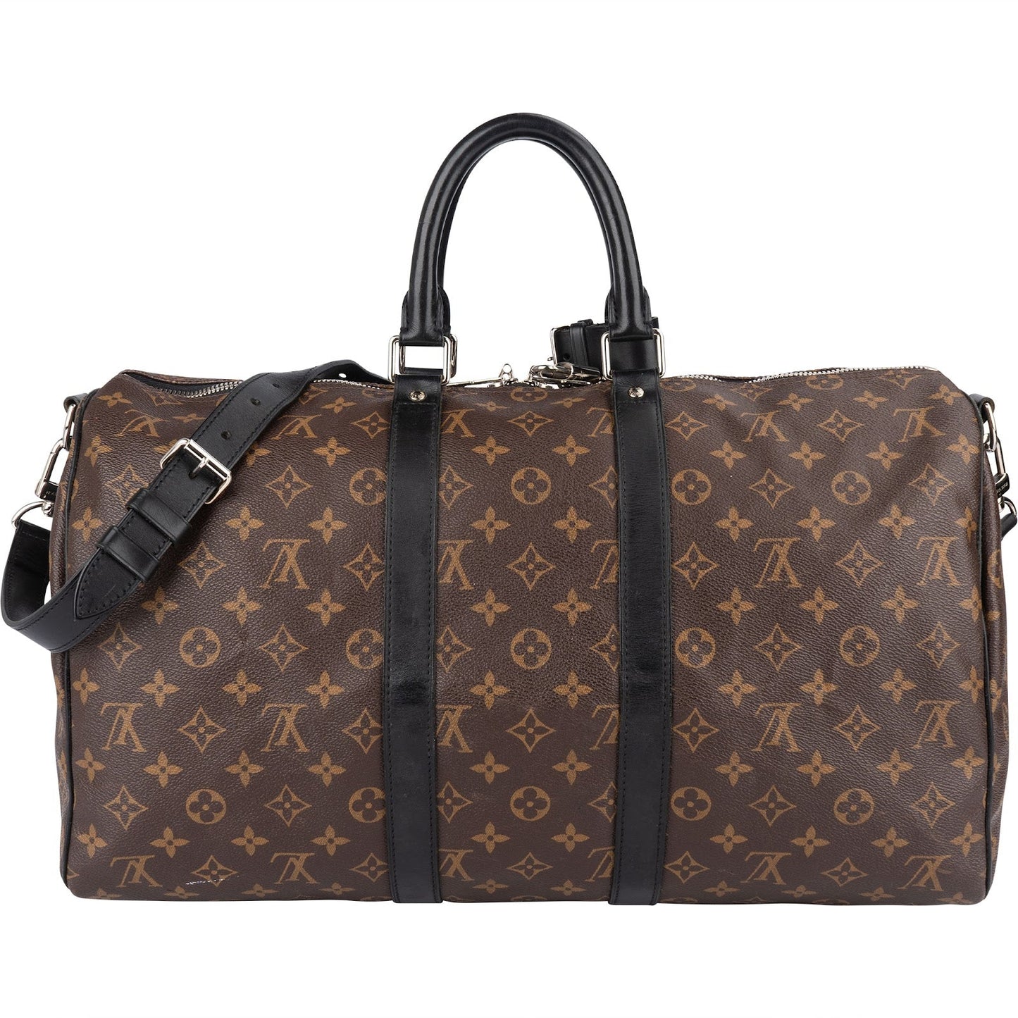Louis Vuitton Monogram Macassar Keepall 45 Bandoulière Travel Bag