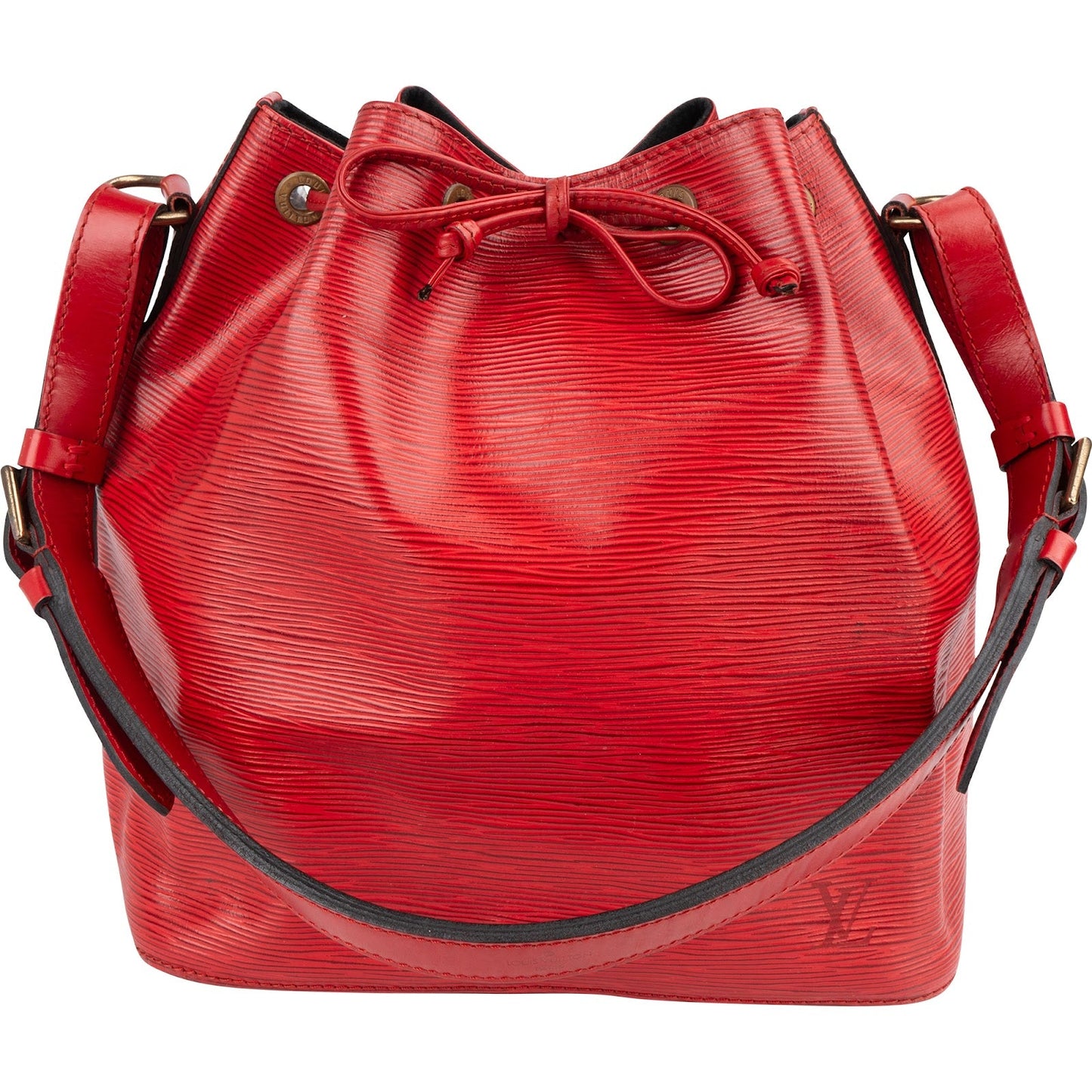 Louis Vuitton Red Epi Leather Sac Noé Petit Shoulder Bag