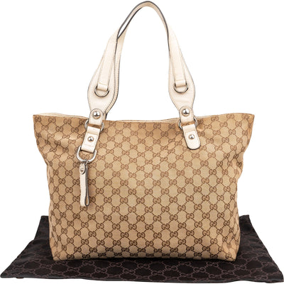 Gucci Monogram GG D-Ring Tote Shoulder Bag