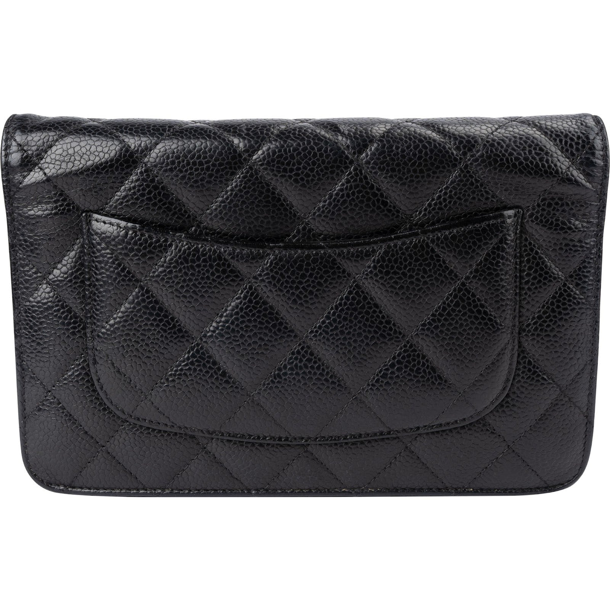 Chanel Quilted Caviar Leather Wallet On Chain Crossbody Bag