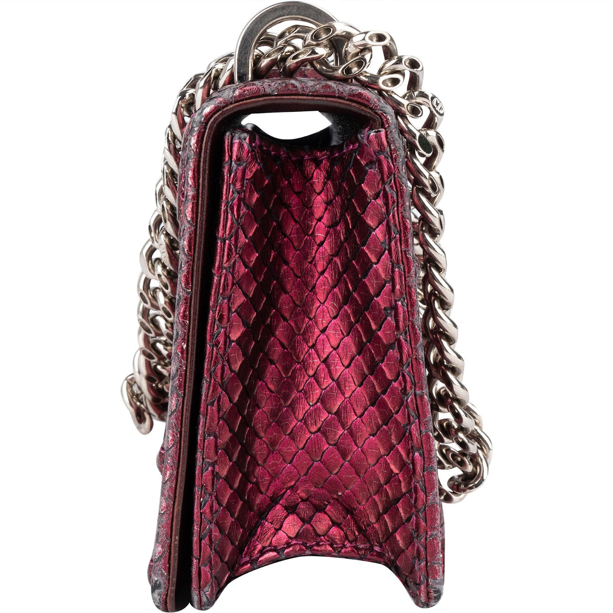 Dior Metallic Python Mini Diorama Crossbody Bag