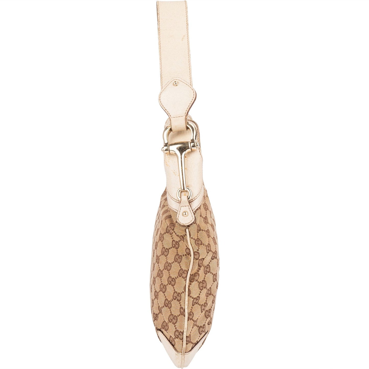 Gucci Monogram GG Horsebit Hobo Shoulder Bag