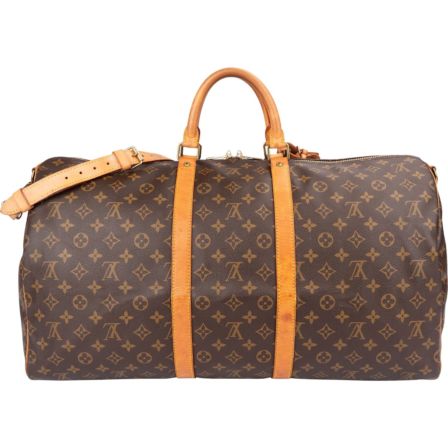Louis Vuitton Monogram Canvas Keepall 55 Bandoulière Travel Bag