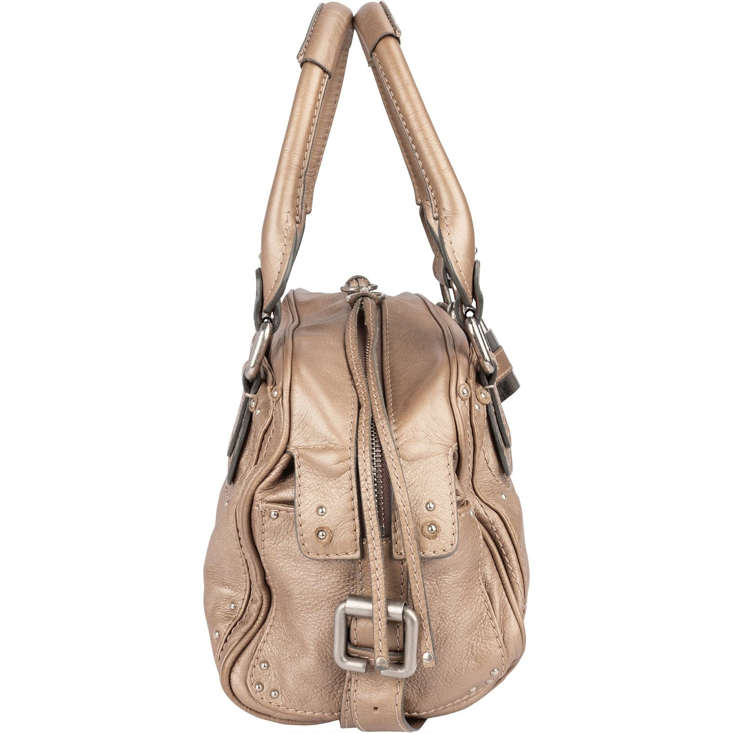 Chloé Leather Studded Paddington Satchel Handbag