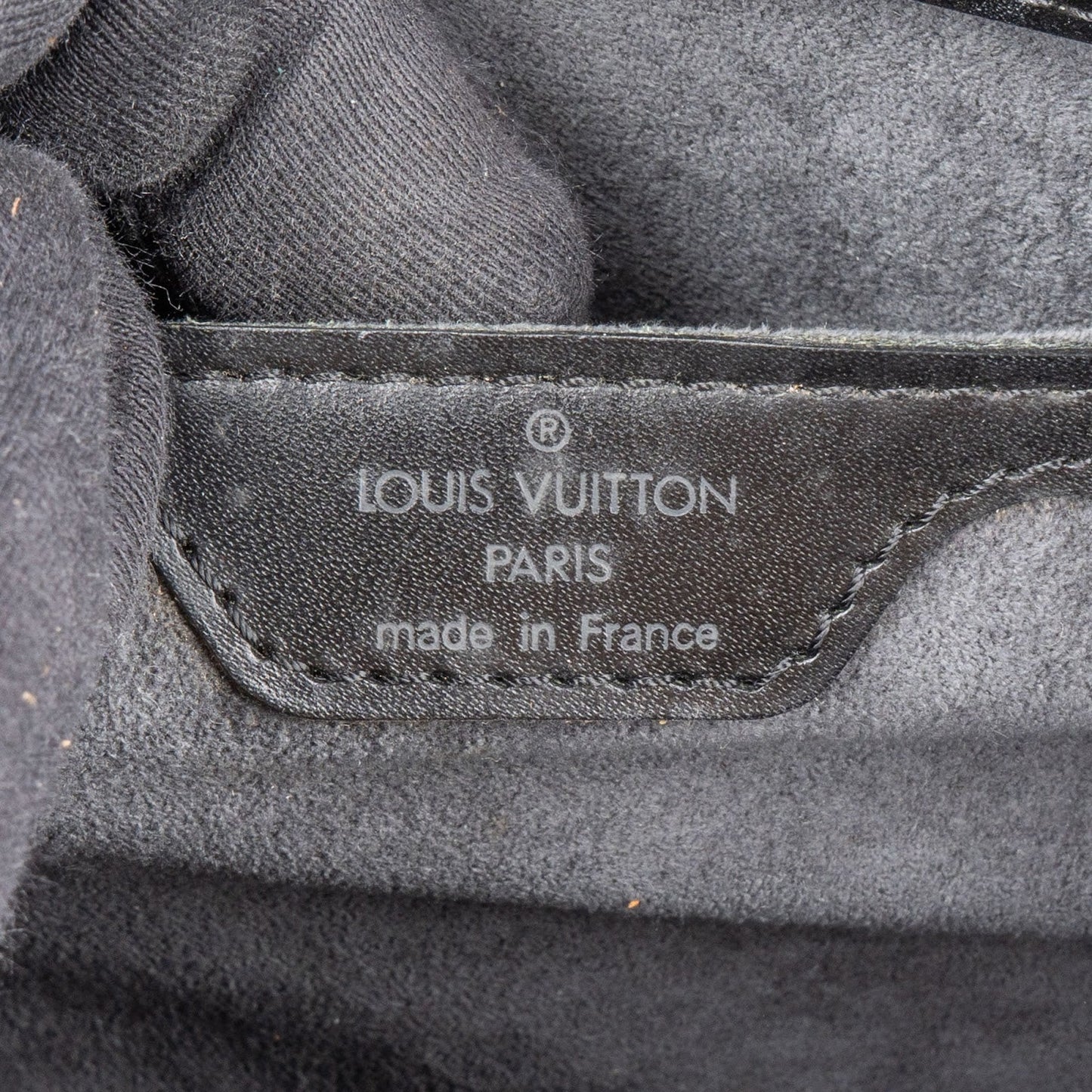 Louis Vuitton Noir Epi Leather Soufflot Handbag
