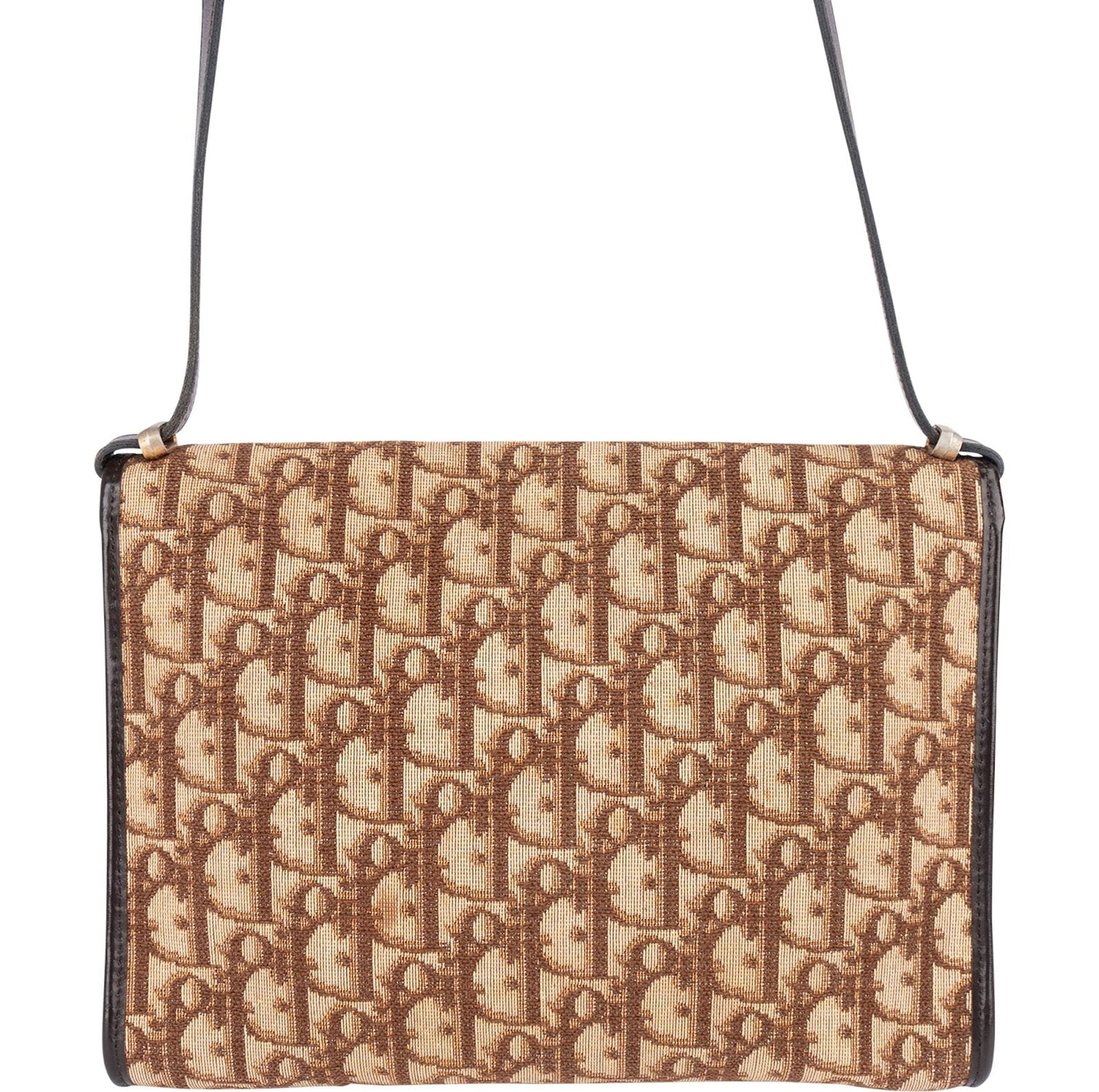 Christian Dior Trotter Monogram Single Flap Crossbody Bag