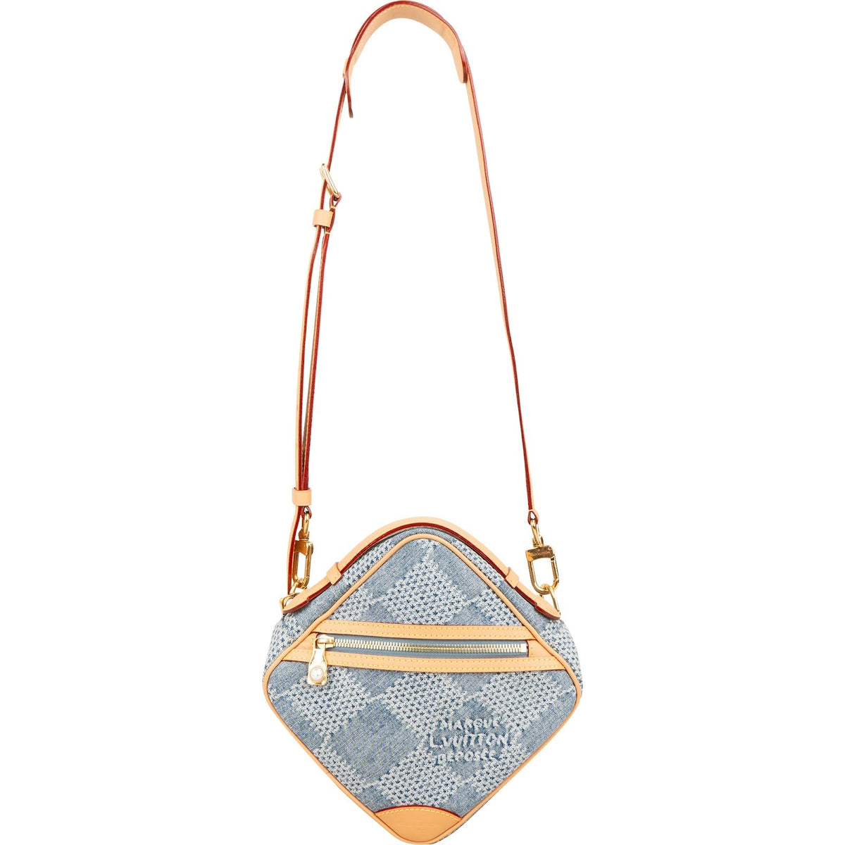 Louis Vuitton Messenger Chess aus Monogram Denim Jacquard – Ansicht 9
