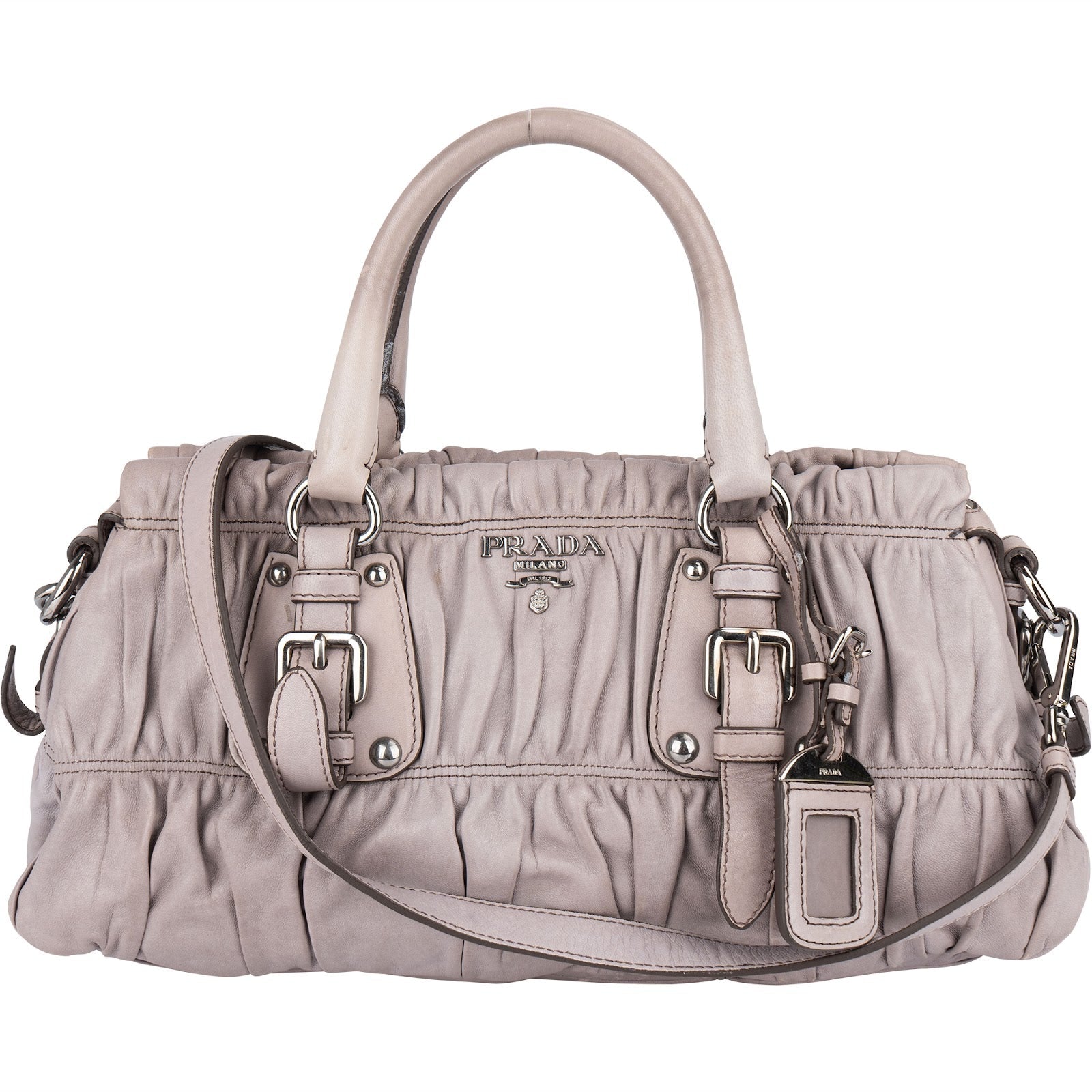 Prada Quilted Nappa Gaufre Satchel Handbag
