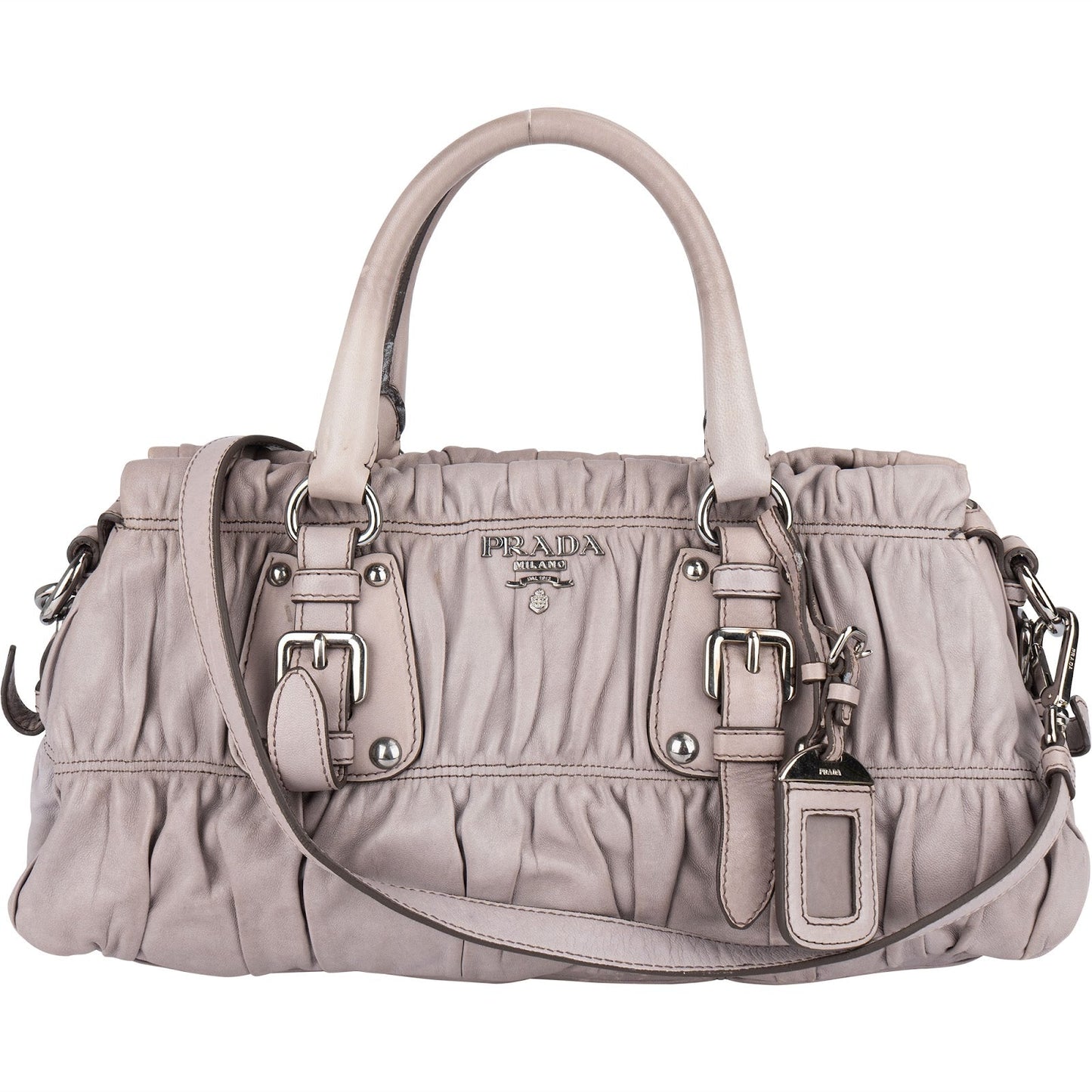 Prada Quilted Nappa Gaufre Satchel Handbag