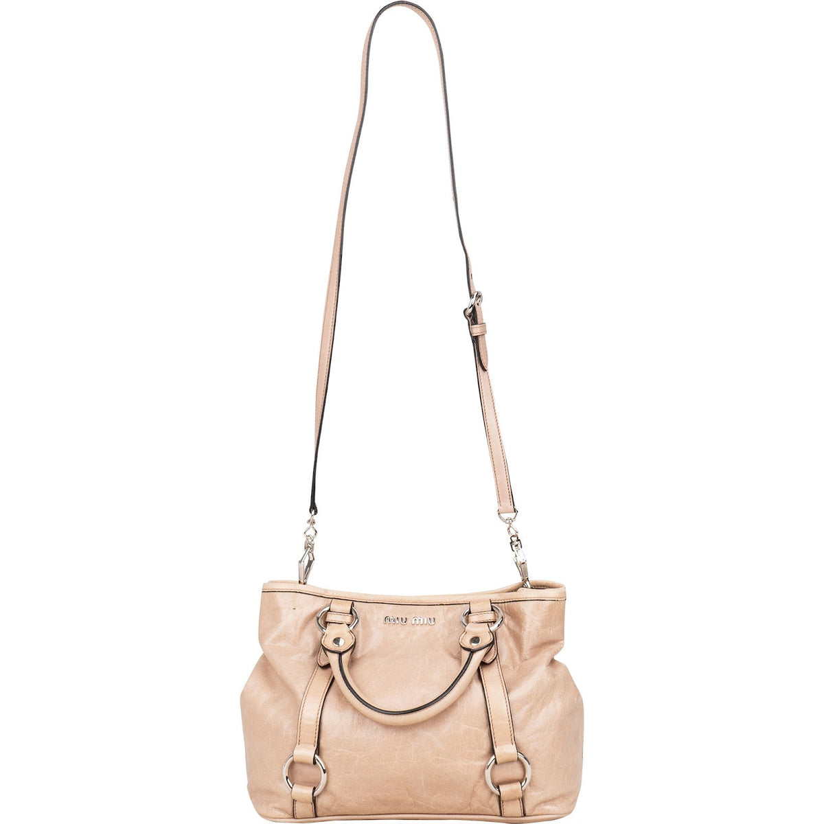 Miu Miu Vitello Lux City Handbag