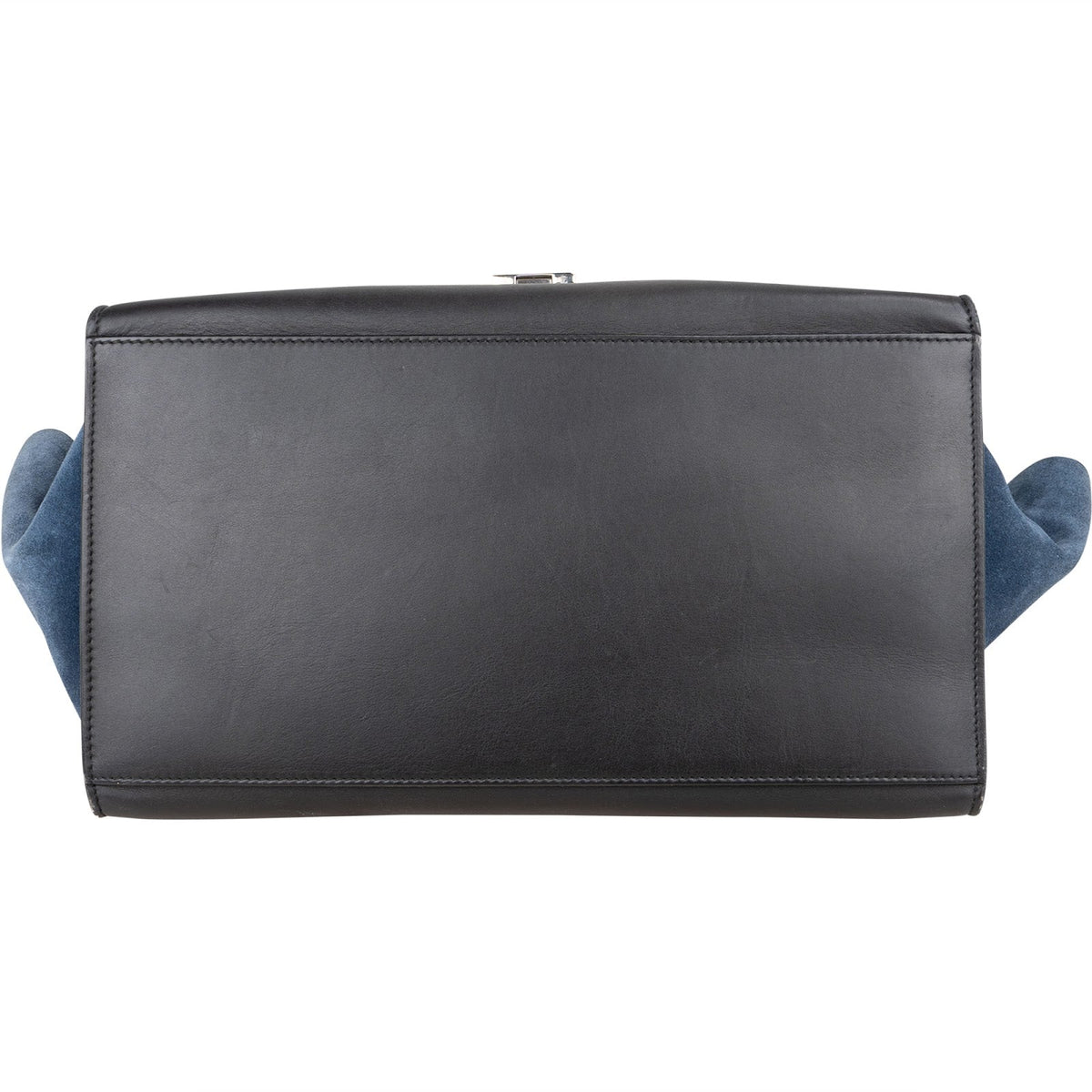 Céline Tricolor Leather and Suede Large Trapeze Handbag