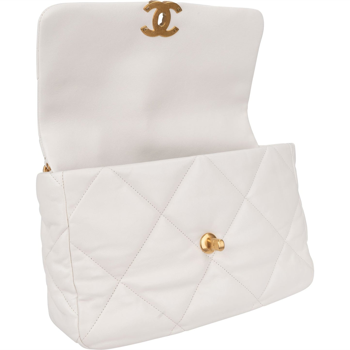 Chanel 19 Quilted Lambskin Single Flap Shoulder Bag