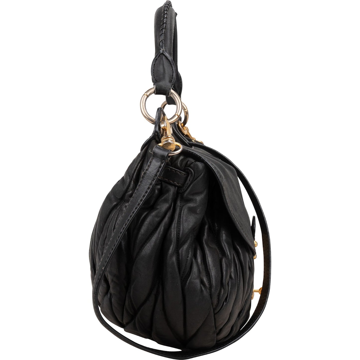 Miu Miu Matelassé Nappa Leather Handbag
