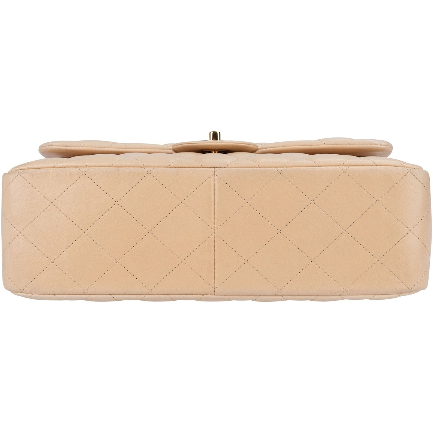 Chanel Quilted Lambskin Jumbo Double Flap Crossbody Bag