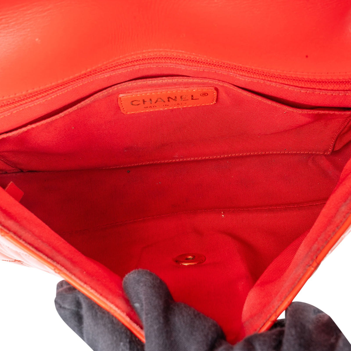 Chanel Lackleder Valentine Single Flap Umhängetasche, Bild 13 von 15