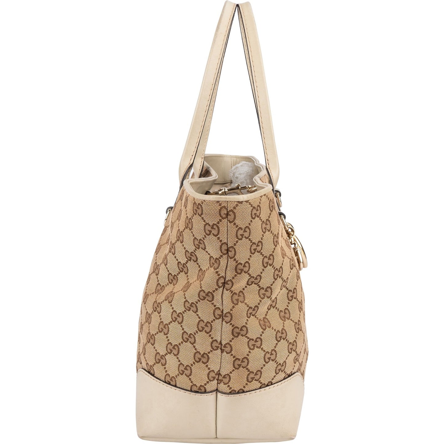 Gucci Monogram GG Canvas Lovely Heart Bit Tote Handbag