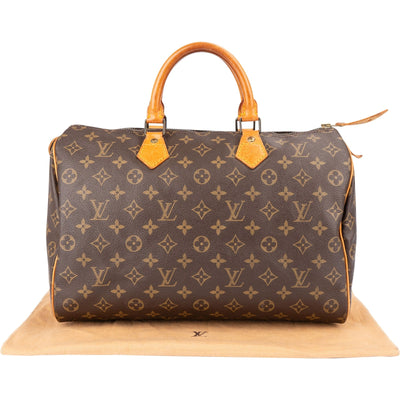 Louis Vuitton Monogram Canvas Speedy 35 Handbag