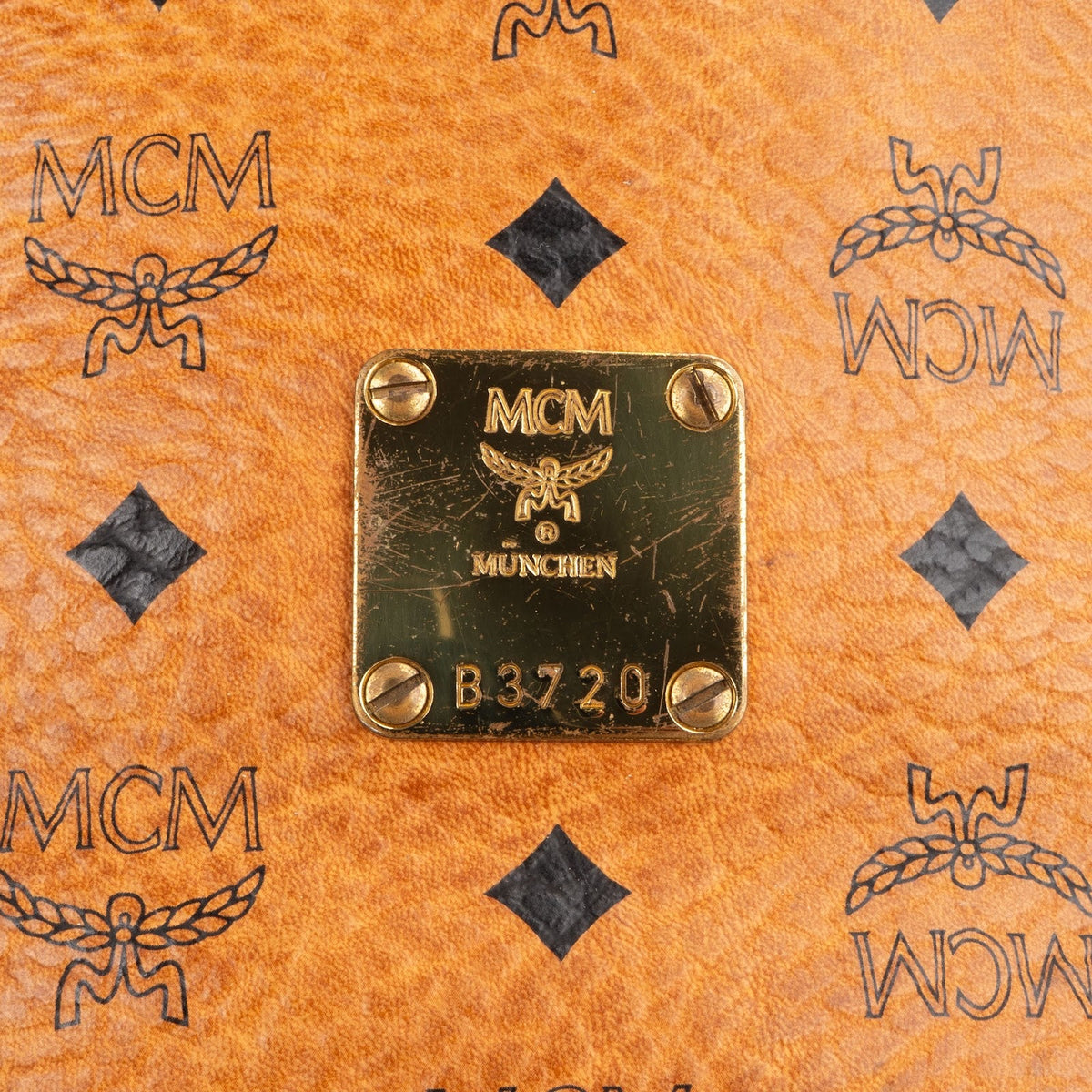 MCM Monogram Visetos Drawstring Bucket Crossbody Bag