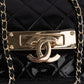 Chanel Quilted Patent Leather CC Crossbody Bag