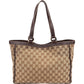 Gucci Monogram GG Abbey D-Ring Double Pocket Tote Shoulder Bag