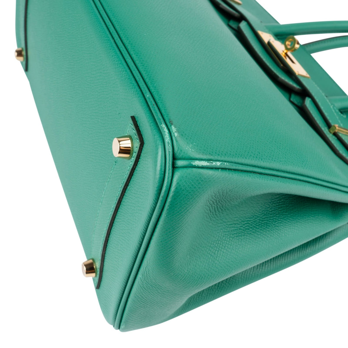 Hermès Vert Vertigo Epsom Leather Gold Birkin 30 Handbag