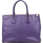 Prada Purple Saffiano Leather Galleria Handbag