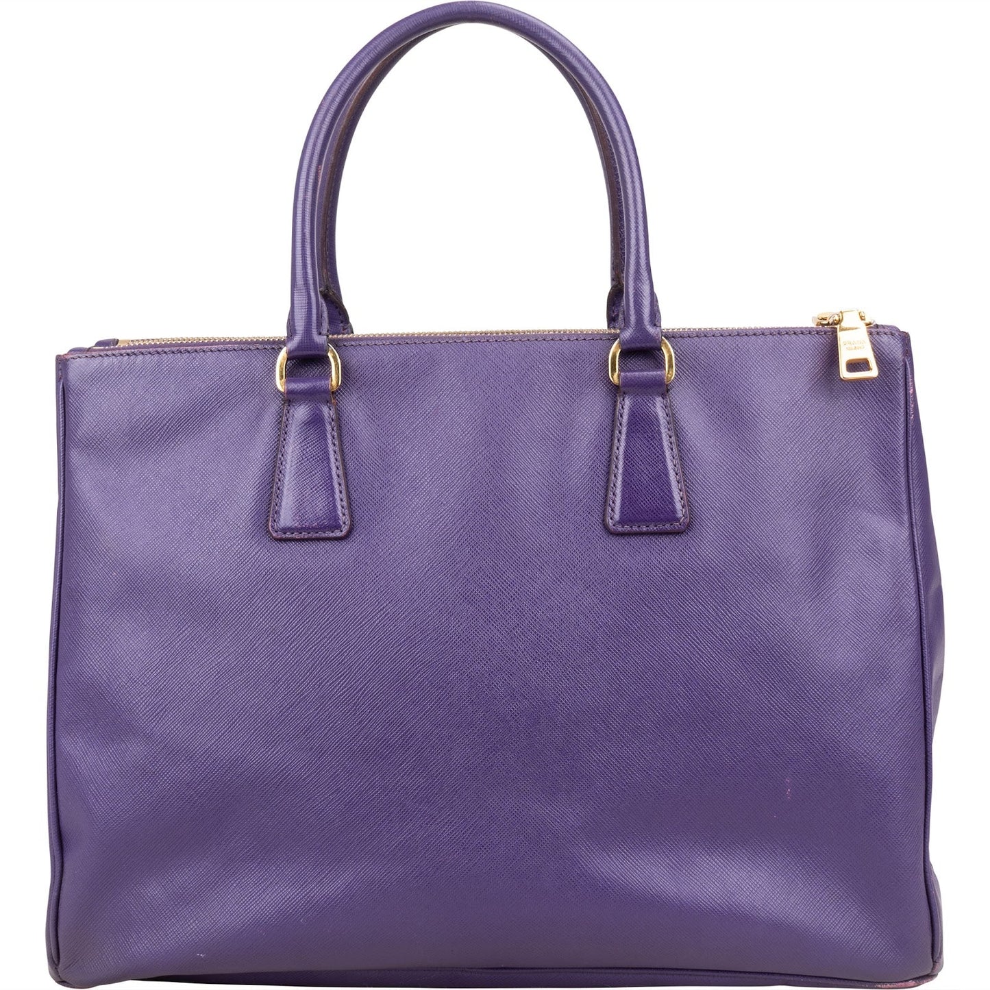 Prada Purple Saffiano Leather Galleria Handbag