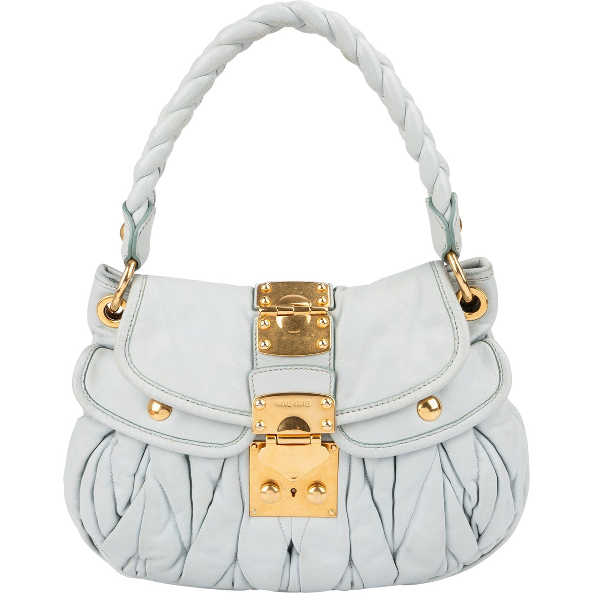 Miu Miu Coffer Hobo aus Vitello-Lux-Leder – Ansicht 5