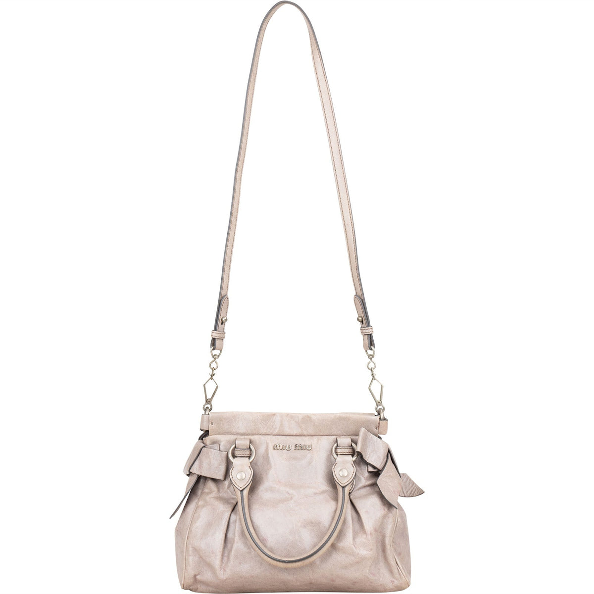 Miu Miu City aus Vitello-Lux-Leder – Ansicht 6
