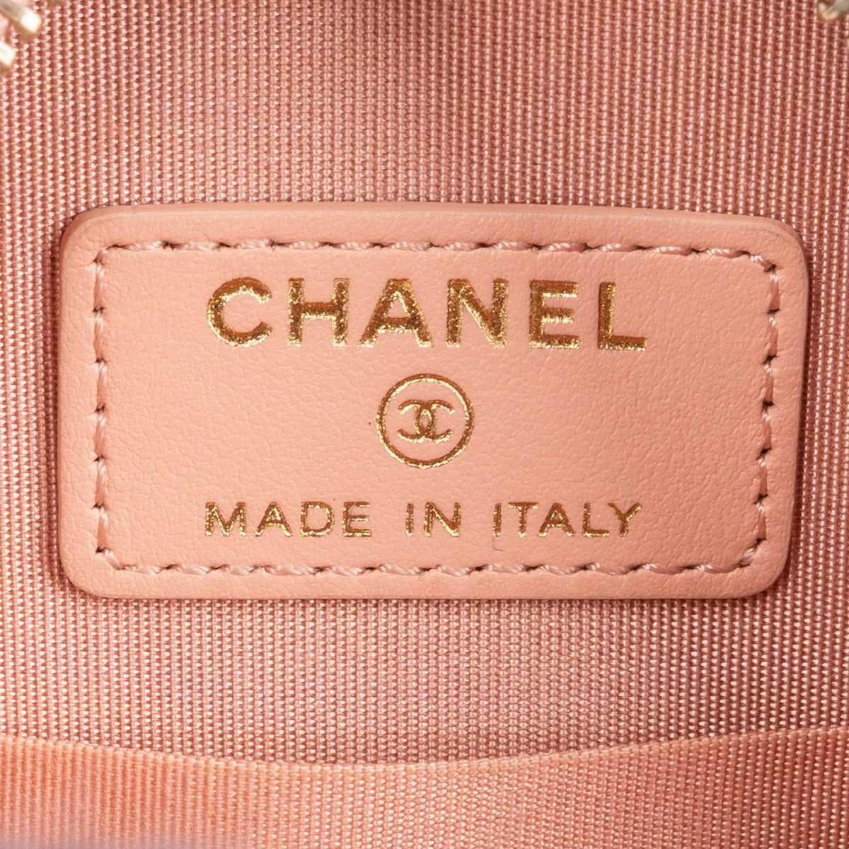Chanel 19 Quilted Lambskin Round Crossbody Bag