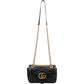 Gucci Red Leather GG Marmont Flap Crossbody Bag