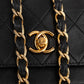 Chanel Quilted Lambskin 24K Gold Double Flap Shoulder Bag
