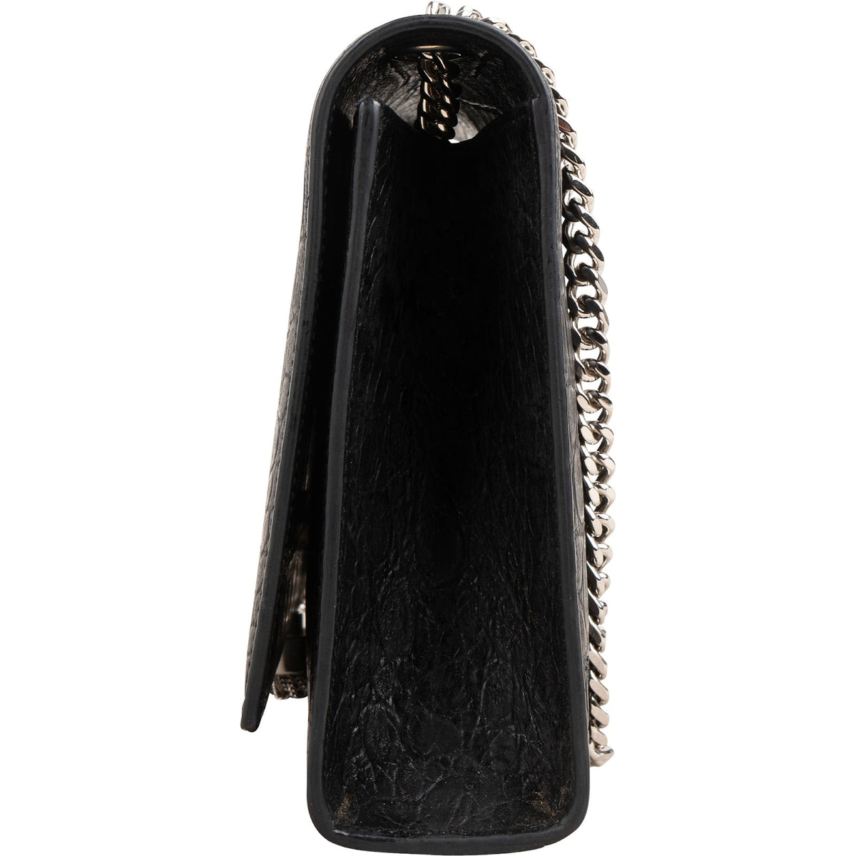 Yves Saint Laurent Kate Tassel aus Leder in Krokooptik – Ansicht 4