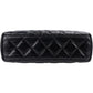 Chanel Black Leather Quilted Lambskin Nano Kelly Top Handle Crossbody Handbag