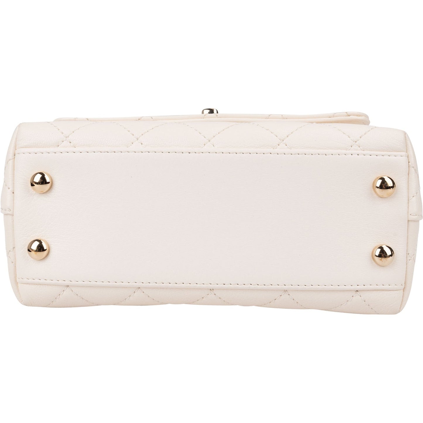 Chanel Quilted Leather Coco Rainbow Top Handle Flap Handbag