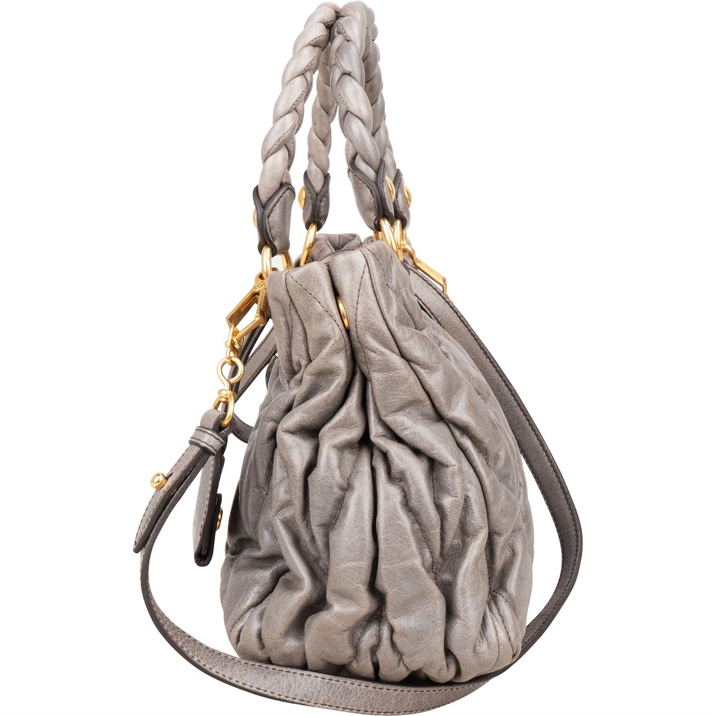 Miu Miu Matelassé Leather City Handbag