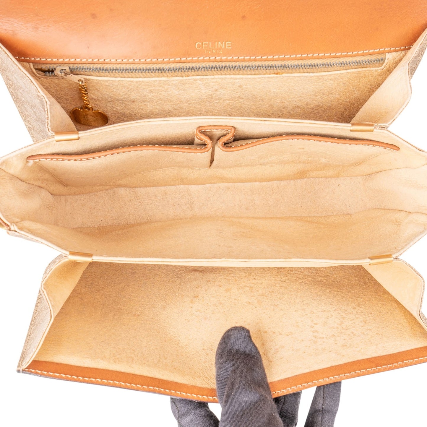 Celine Monogram Macadam Triomphe Crossbody Bag