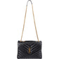 Saint Laurent Quilted Leather Loulou Medium Crossbody Bag