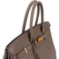Hermès Taupe Togo Leather Birkin 35 Handbag
