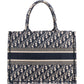 Christian Dior Oblique Trotter Monogram Small Book Tote Handbag