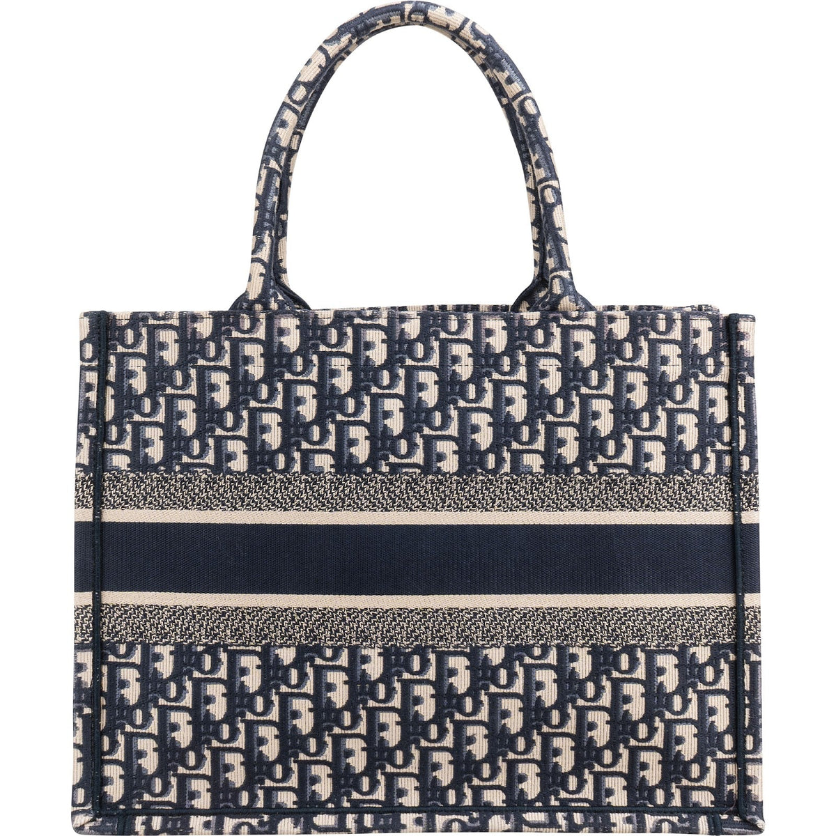Christian Dior Oblique Trotter Monogram Small Book Tote Handbag