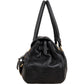 Prada Black Leather Cervo Lux Dragon Satchel Handbag