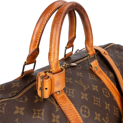 Louis Vuitton Monogram Canvas Keepall 55 Bandoulière Travel Bag
